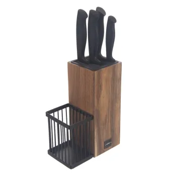 Set de cutite cu suport din otel inoxidabil 5 buc. - Orion imagine