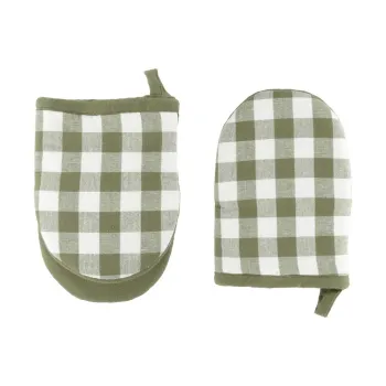 Set de manusi de bucatarie 2 buc. din bumbac Gingham - Tiseco Home Studio imagine
