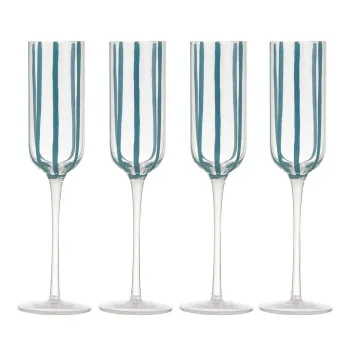 Set de pahare 4 buc. de sampanie 180 ml Stripe - Ladelle imagine
