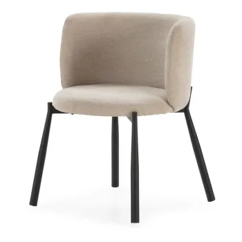 Set de scaune de sufragerie bej 2 buc. tapitat Ginny - MOME imagine