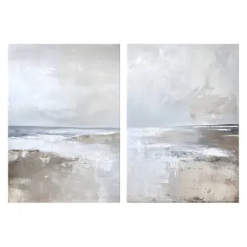 Set de tablouri cu detalii pictate manual 2 buc. 50x70 cm Breeze - Styler imagine
