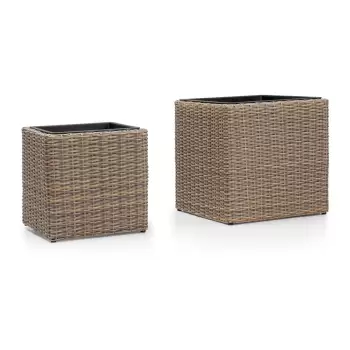 Set ghivece de gradina Bonami Essentials Natural, gri imagine