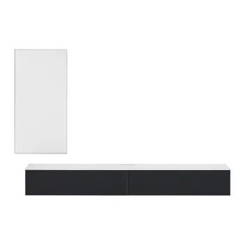 Set masa TV alba si dulap Edge by Hammel imagine