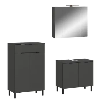 Set mobila de baie gri antracit Arcena - Germania imagine