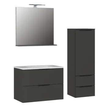 Set mobila de baie gri antracit Crandon - Germania imagine