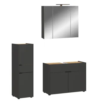 Set mobila de baie gri antracit Forano - Germania imagine