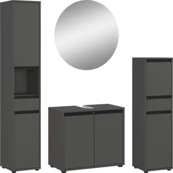 Set mobila de baie gri antracit Lemont - Germania imagine