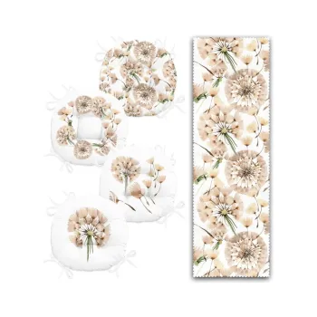 Set napron de masa si perne de scaun 5 buc. - Mila Home imagine