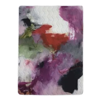 Set patura si fata de masa din bumbac satinat matlasat 140x200 cm - Butter Kings imagine