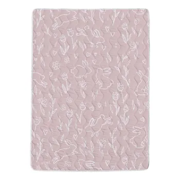 Set patura si fata de masa din bumbac satinat matlasat 140x200 cm - Butter Kings imagine