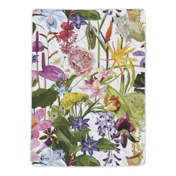 Set patura si fata de masa din bumbac satinat matlasat 140x200 cm - Butter Kings imagine