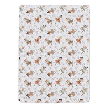 Set patura si fata de masa din bumbac satinat matlasat 140x200 cm - Butter Kings imagine