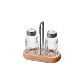 Set solnita si pipernita cu suport Orion Wood imagine