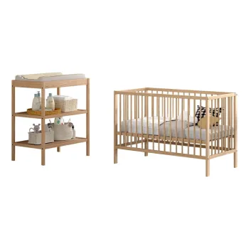 Seturi de mobila pentru copii 2 buc. din lemn de fag Dino - Vipack imagine