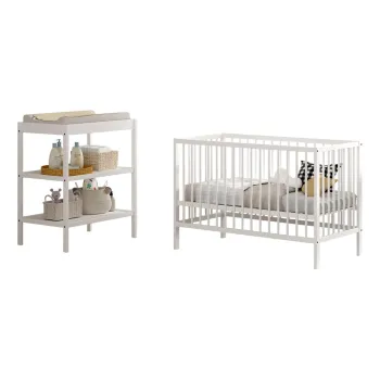 Seturi de mobila pentru copii 2 buc. din lemn de fag Dino - Vipack imagine