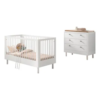 Seturi de mobila pentru copii 2 buc. din lemn de fag Forrest - Vipack imagine