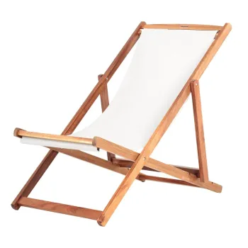 Sezlong de gradina bej/culoare naturala inchisa din lemn masiv Dionysus - Bonami Essentials imagine