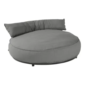 Sezlong de gradina gri capitonat Emma - Hartman imagine