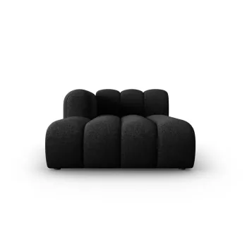 Sezlong negru/gri antracit (cu colt pe partea dreapta) Lupine - Micadoni Home imagine