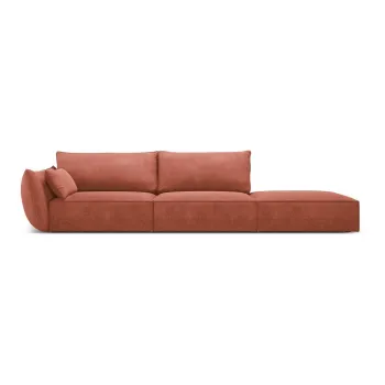 Sezlong rosu (cu colt pe partea dreapta) Vanda - Mazzini Sofas imagine