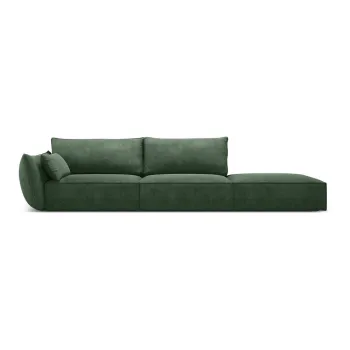 Sezlong verde inchis (cu colt pe partea dreapta) Vanda - Mazzini Sofas imagine