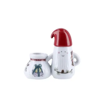 Sfesnic din ceramica cu model de Craciun Hammershoi Christmas Father Elf - Kahler Design imagine