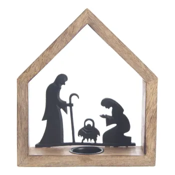 Sfesnic din lemn cu model de Craciun - Dakls imagine