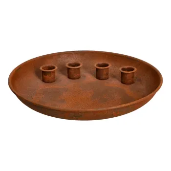 Sfesnic pentru advent din metal cu model de Craciun - Dakls imagine