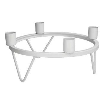 Sfesnic pentru advent din metal cu model de Craciun - Dakls imagine