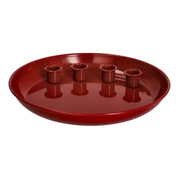 Sfesnic pentru advent din metal cu model de Craciun - Dakls imagine