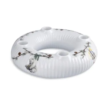 Sfesnic pentru advent din portelan cu model de Craciun Hammershoi Christmas - Kahler Design imagine