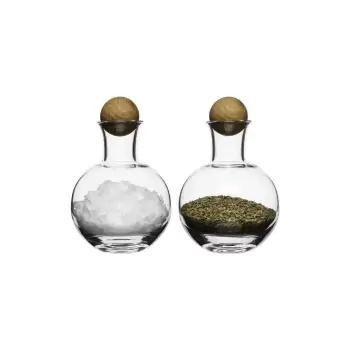 Solnita si pipernita Sagaform Oval Oak, 200 ml imagine