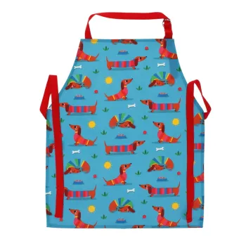 Sort de bucatarie pentru copii din bumbac Sunny Sausage Dog - Rex London imagine