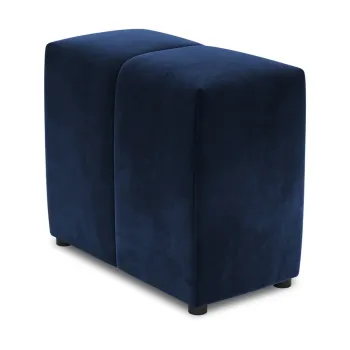 Spatar pentru canapea modulara albastru cu tapiterie din catifea Rome Velvet - Cosmopolitan Design imagine