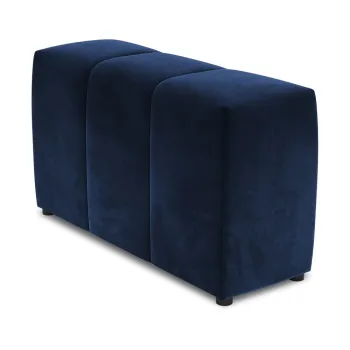 Spatar pentru canapea modulara albastru cu tapiterie din catifea Rome Velvet - Cosmopolitan Design imagine