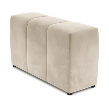 Spatar pentru canapea modulara bej cu tapiterie din catifea Rome Velvet - Cosmopolitan Design imagine