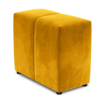 Spatar pentru canapea modulara galben cu tapiterie din catifea Rome Velvet - Cosmopolitan Design imagine