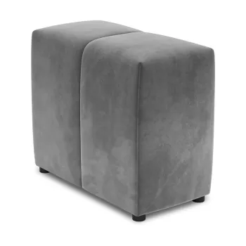 Spatar pentru canapea modulara gri cu tapiterie din catifea Rome Velvet - Cosmopolitan Design imagine
