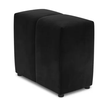 Spatar pentru canapea modulara negru cu tapiterie din catifea Rome Velvet - Cosmopolitan Design imagine