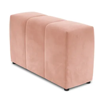 Spatar pentru canapea modulara roz cu tapiterie din catifea Rome Velvet - Cosmopolitan Design imagine