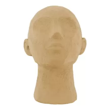 Statueta decorativa PT LIVING Face Art, inaltime 22,8 cm, maro nisip imagine
