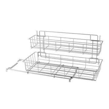 Suport cu doua polite pentru dulapul de bucatarie Metaltex Limpio imagine