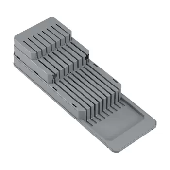 Suport de depozitare a cutitelor Metaltex, gri imagine