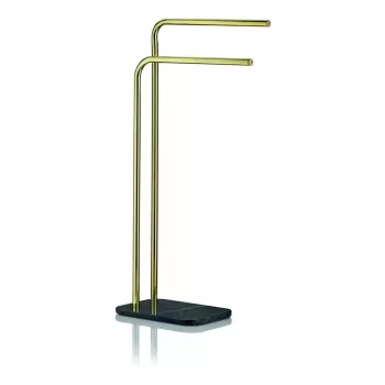 Suport de prosoape din marmura Kela Liron, negru imagine