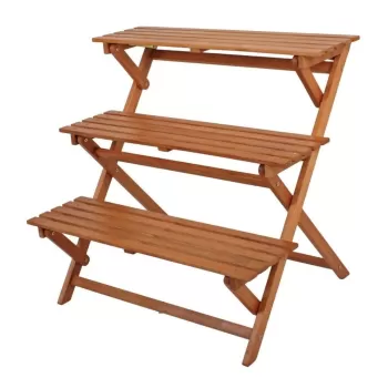 Suport din lemn de eucalipt pentru ghivece Ordeble - Garden Pleasure imagine