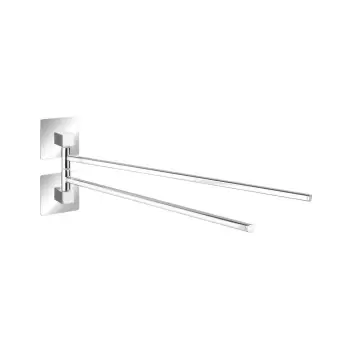 Suport dublu autoadeziv pentru prosoape Wenko Quadro imagine