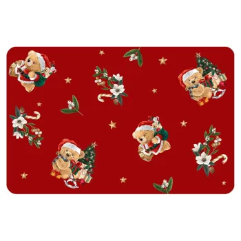 Suport pentru farfurii din plastic 28,5x44 cm cu model de Craciun Oursons - douceur d'interieur imagine
