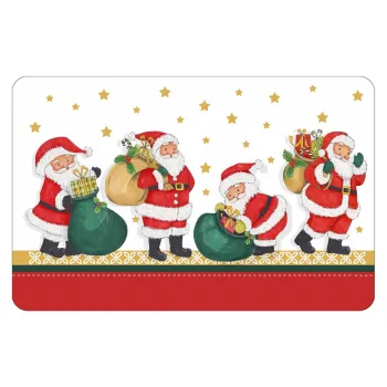 Suport pentru farfurii din plastic 28,5x44 cm cu model de Craciun Tradition - douceur d'interieur imagine