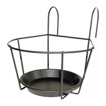 Suport pentru ghiveci din metal Esschert Design, latime 17,3 cm, gri imagine