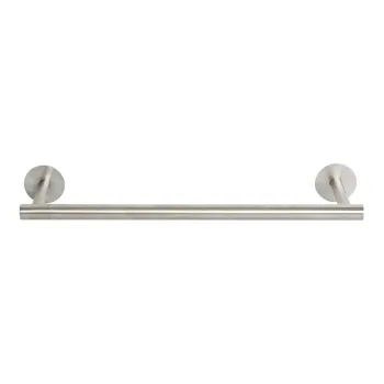 Suport pentru prosoape argintiu lucios autoadeziv din metal Fixeo - douceur d'interieur imagine